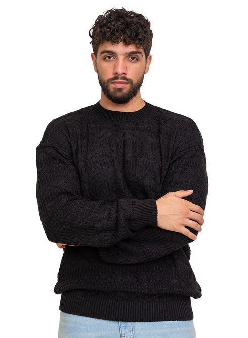 Black - Design p2262 PF - Round Pullover - Khotwh